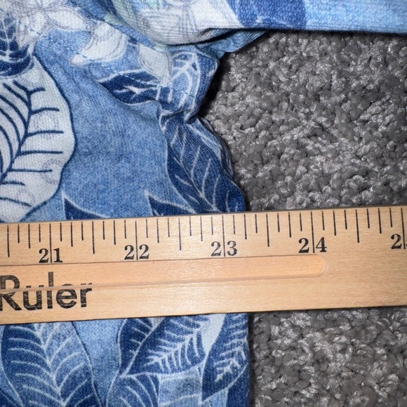 Cremieux Key West Button Down Shirt Mens Large Tropical Floral Blue White NEW - Picture 4 of 7